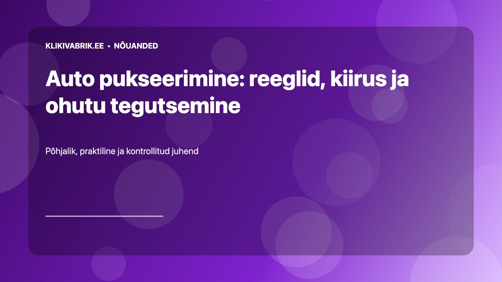 Auto pukseerimine: reeglid, kiirus ja ohutu tegutsemine