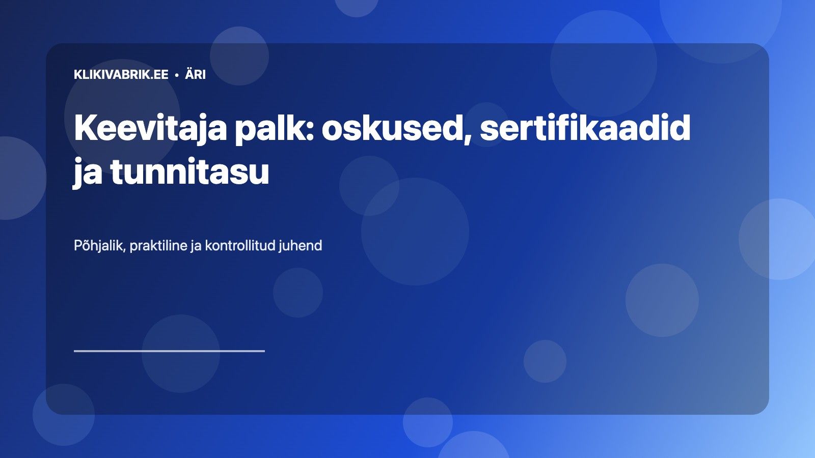 Keevitaja palk: oskused, sertifikaadid ja tunnitasu